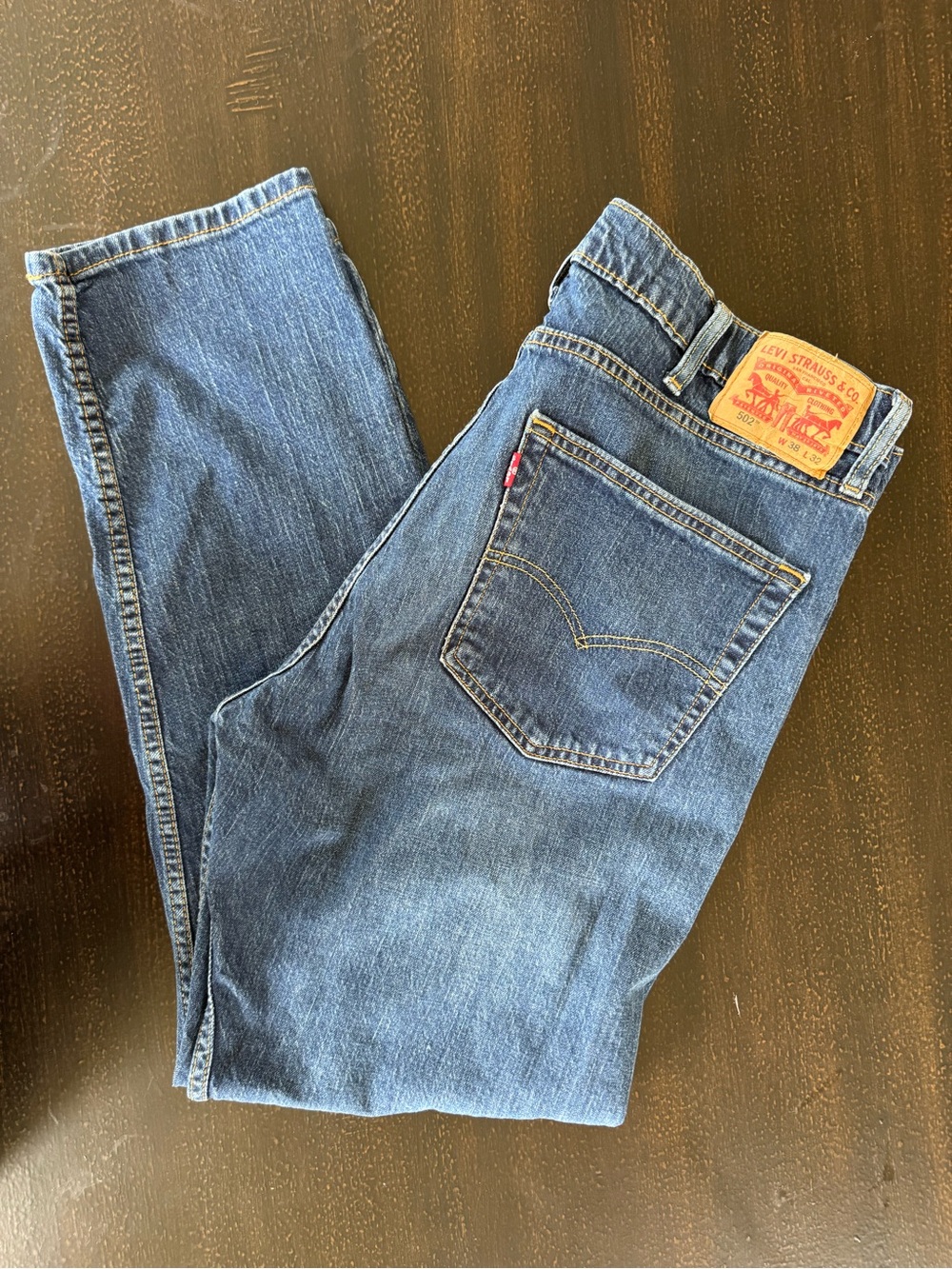 Levi’s 502 Waterless Jeans 38x32 Dark Wash